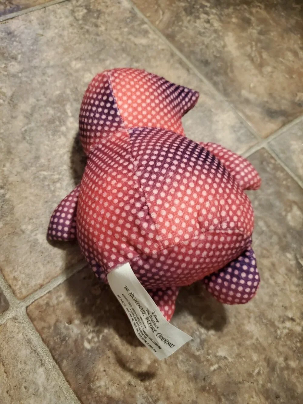 The Nightmare Before Christmas Oogie Boogie Plush Pink and Purple - Picture 3 of 4